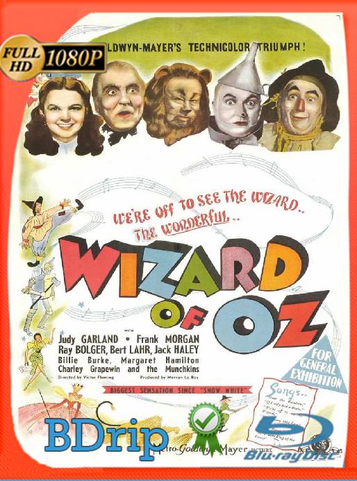 El Mago De Oz (1939) BDRip [1080p] [Latino] [GoogleDrive] [RangerRojo]