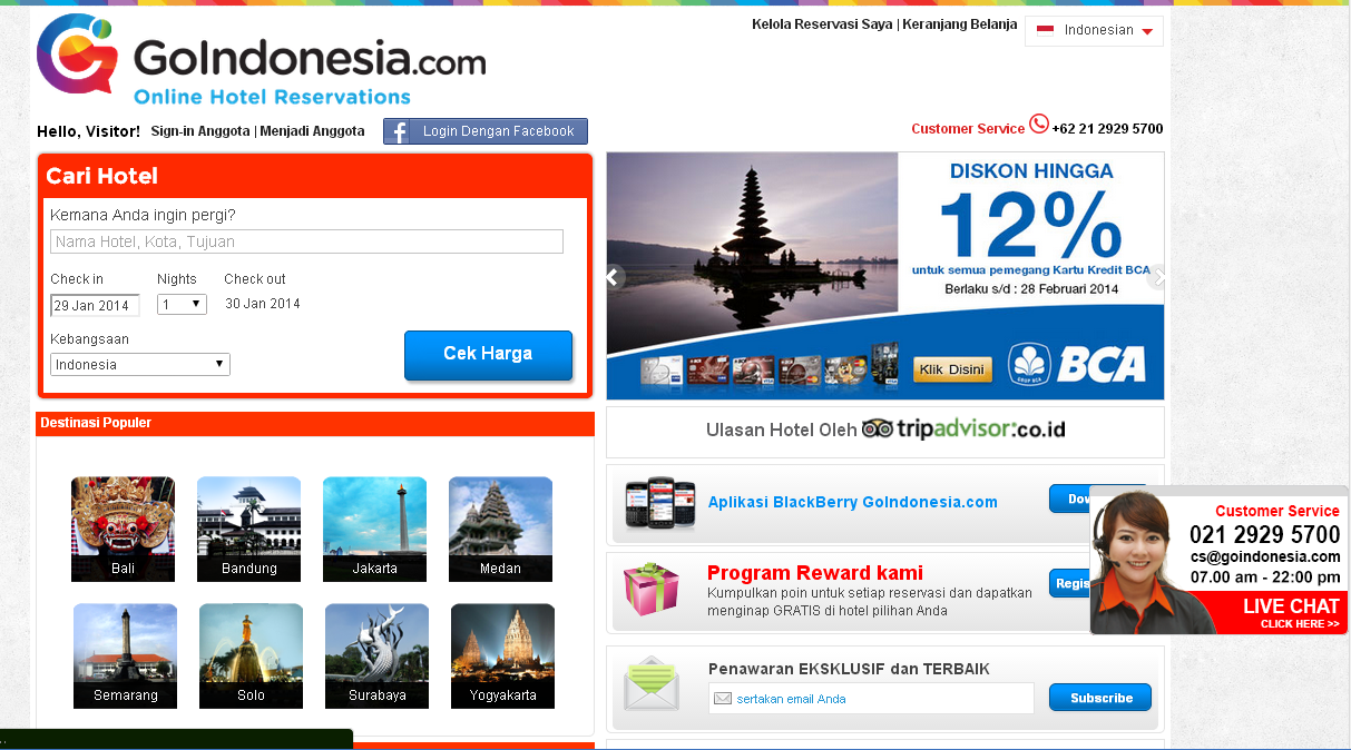 Cari Daftar Hotel Murah di Jakarta