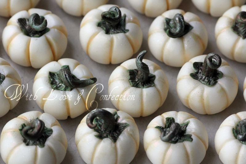 With Love & Confection White Chocolate Pumpkins Tutorial by With Love