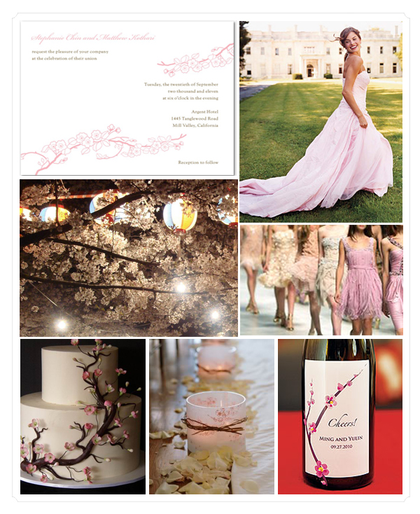 cherry blossom wedding invitation ideas diy