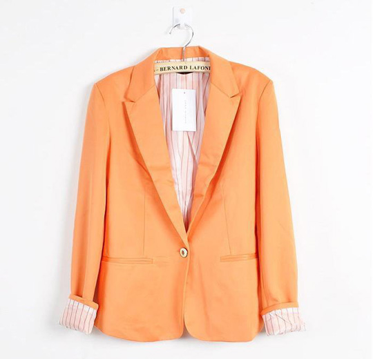 Giveaway 3 Zara Pastel Orange Blazer Miss Oline