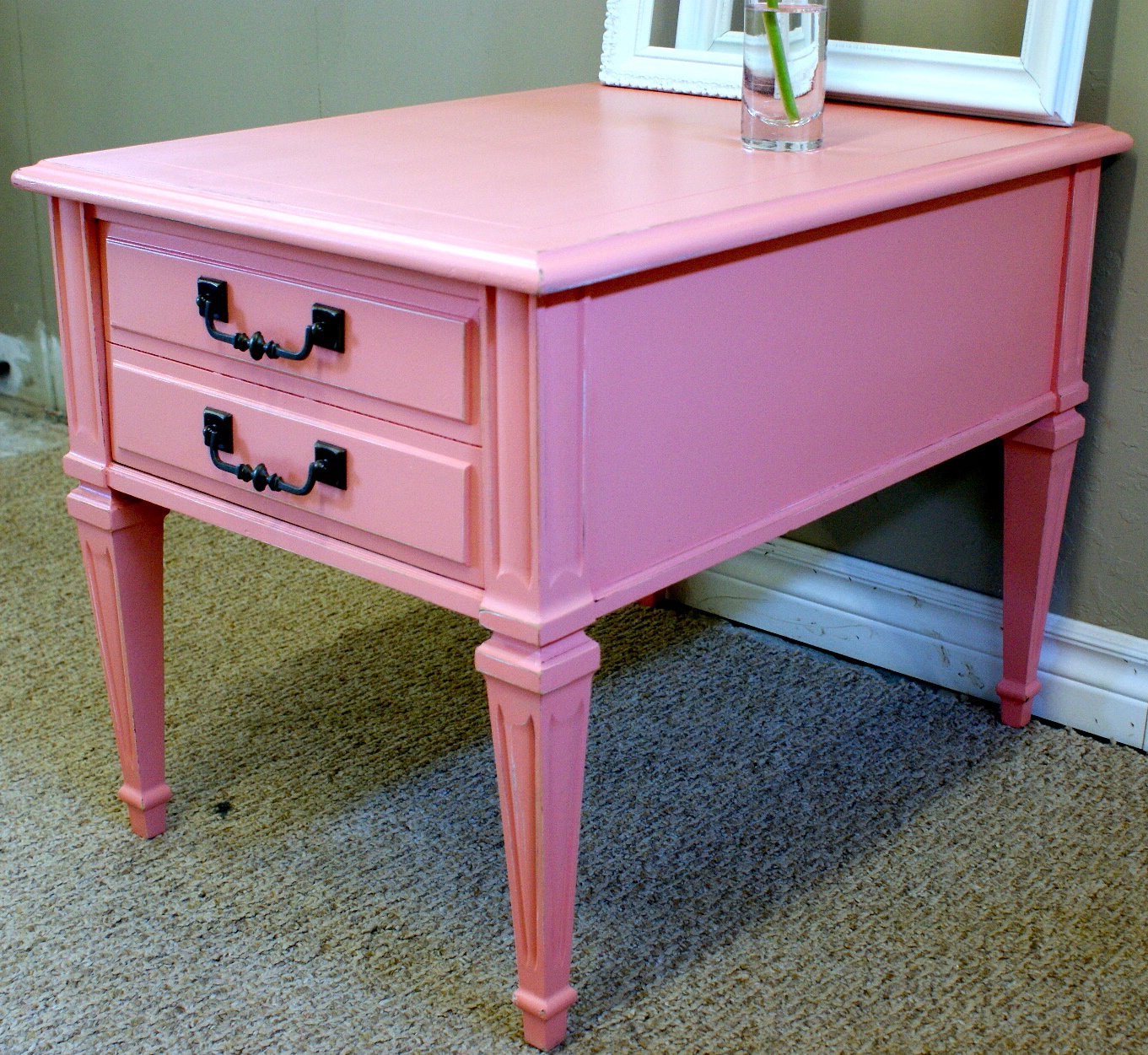Better Than New Pretty in Pink Side Table