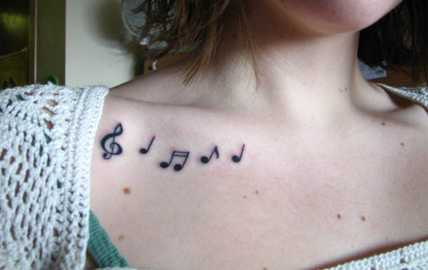 music note tattoos