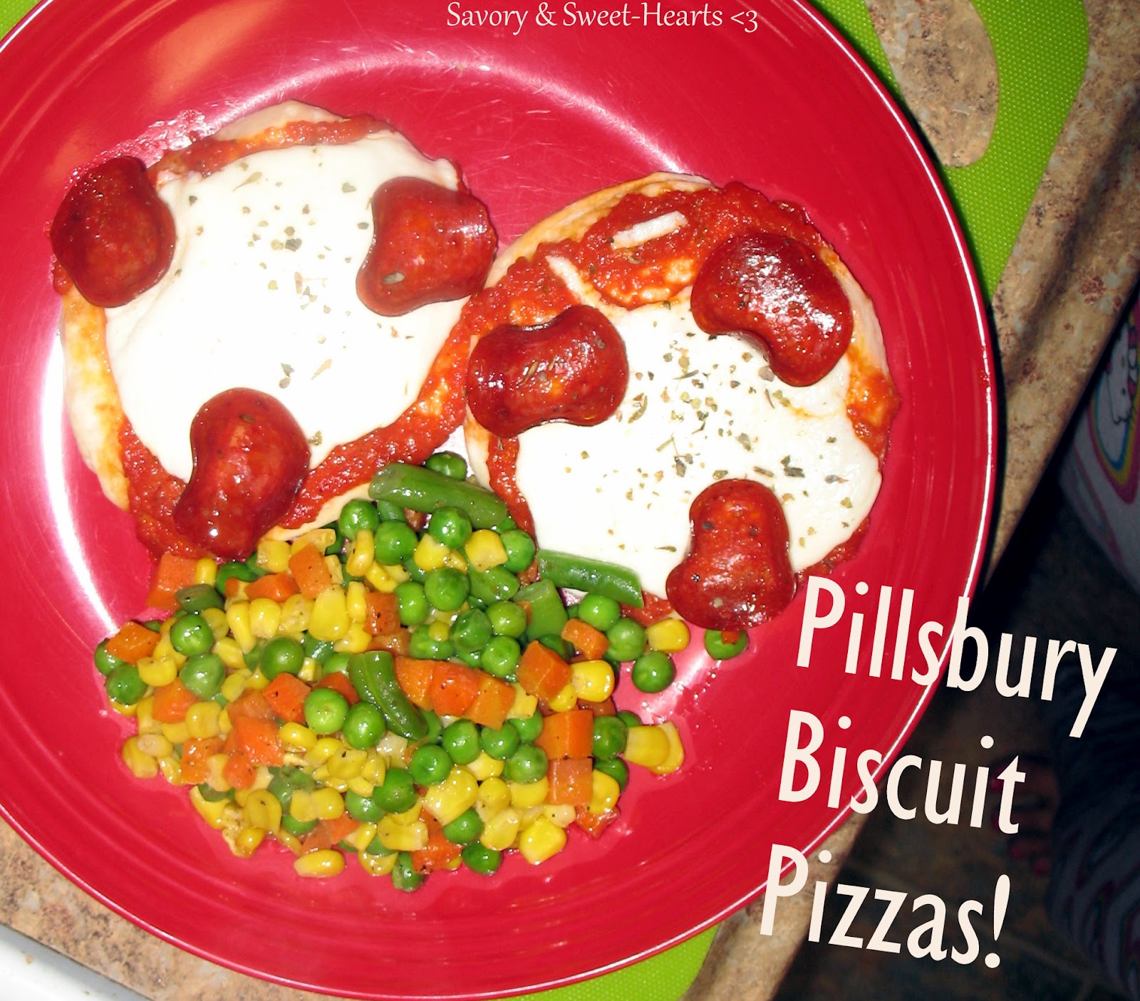 Savory & SweetHearts Recipe to Reality Pillsbury Biscuit Pizzas