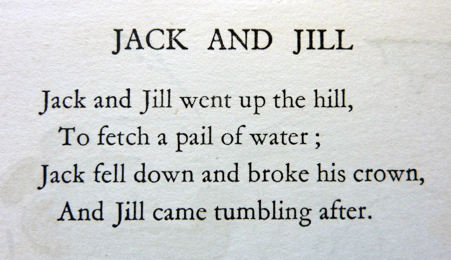 turning pages Jack and Jill nursery rhymes