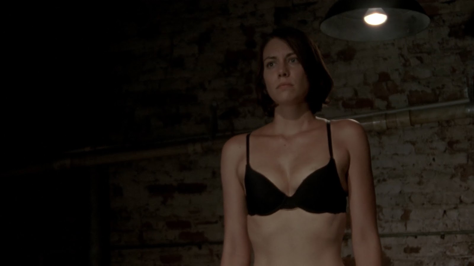 Lauren Cohan Topless The Walking Dead Hot Movie Scene. 