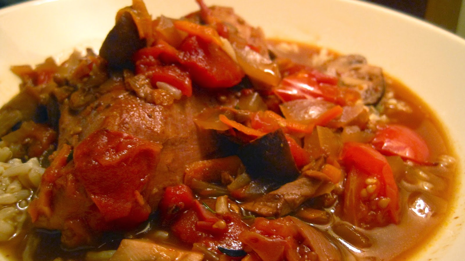 Kvell in the Kitchen Double Mushroom Chicken with Red Wine Reduction