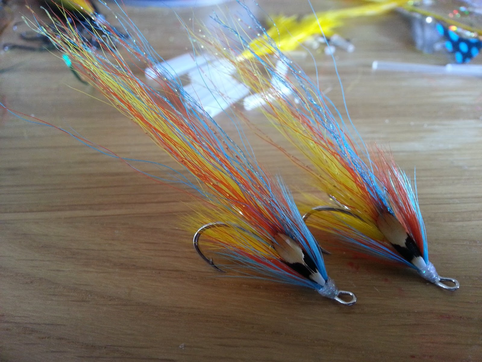 Salmon Fly Tay Flamethrower Silver Salar Double Hook Salmon Flies