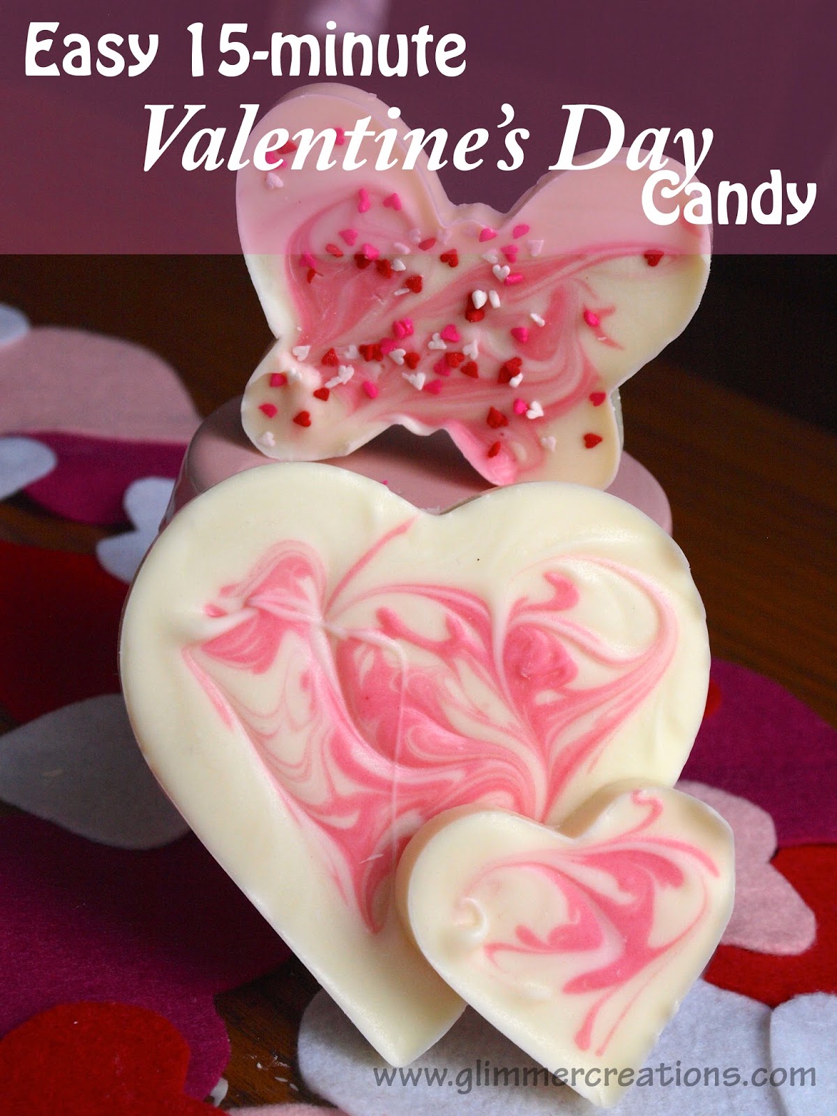 Glimmer Creations Easy 15Minute Valentine's Day Vanilla Candy Tutorial
