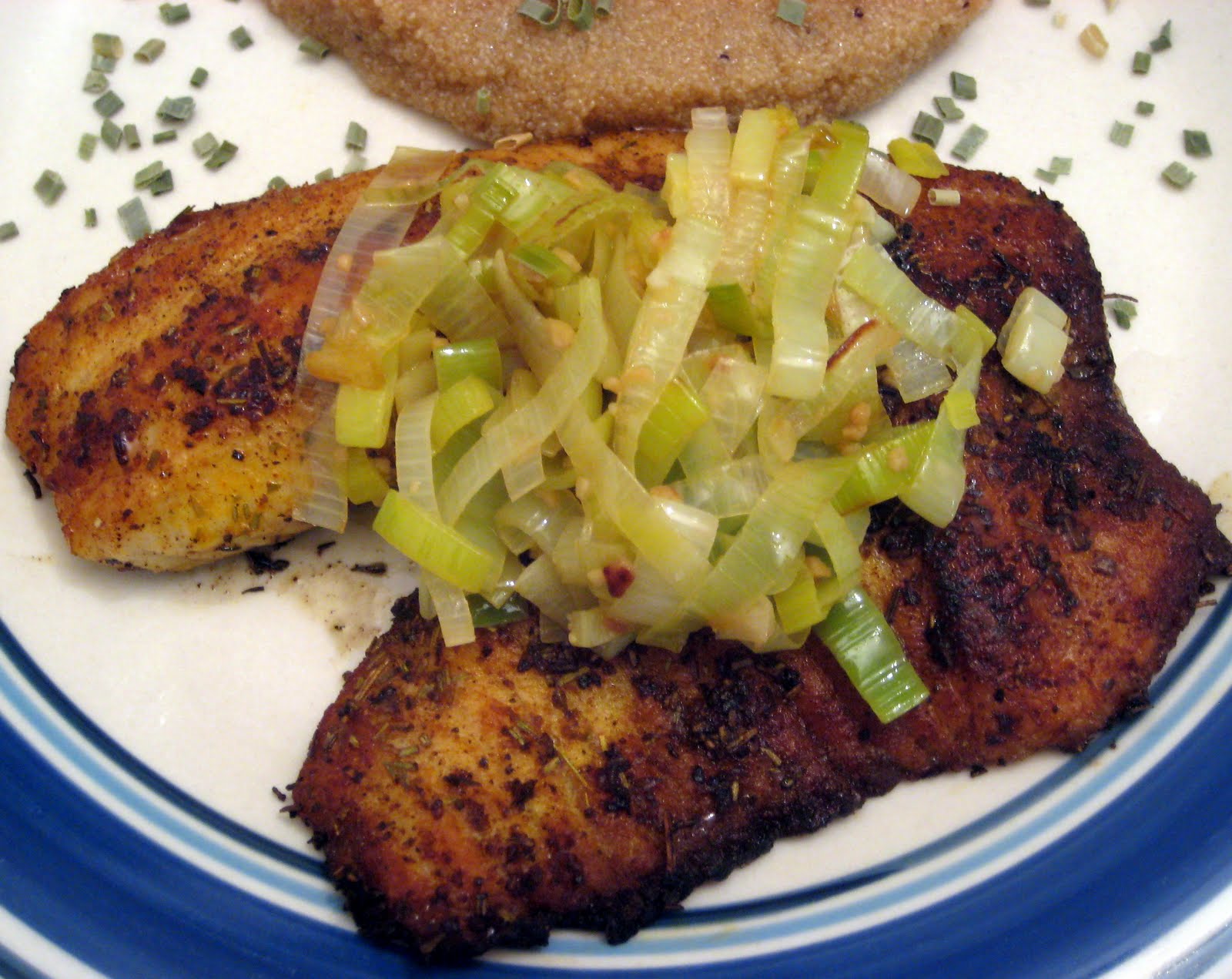 21st Century Urban Pioneers PanSeared Tilapia/Tofu with LeekTarragon