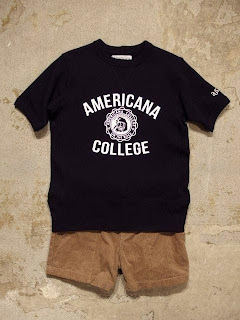 AMERICANA Crew Neck Sweat Short Sleeve - Americana Emblem Print Spring/Summer 2015 SUNRISE MARKET