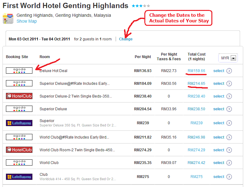 Booking hotel genting highland