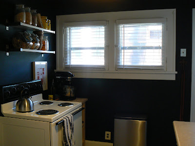 mylittlehousedesign.com kitchen painted black walls