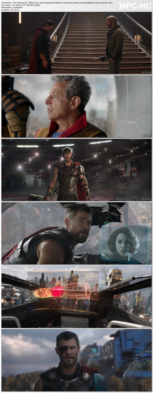 Capturas de la película.
