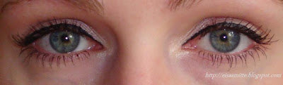 two coats of e.l.f Mineral Infused Mascara on my lashes