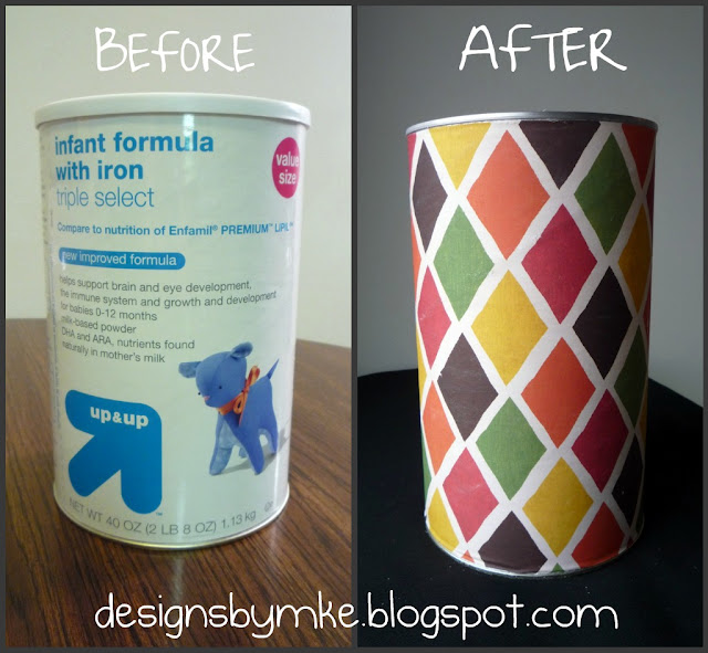Mandy's Krafty Exploits Upcycling Baby Formula Cans