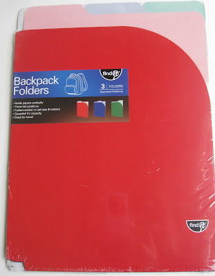 a package of backpack folders