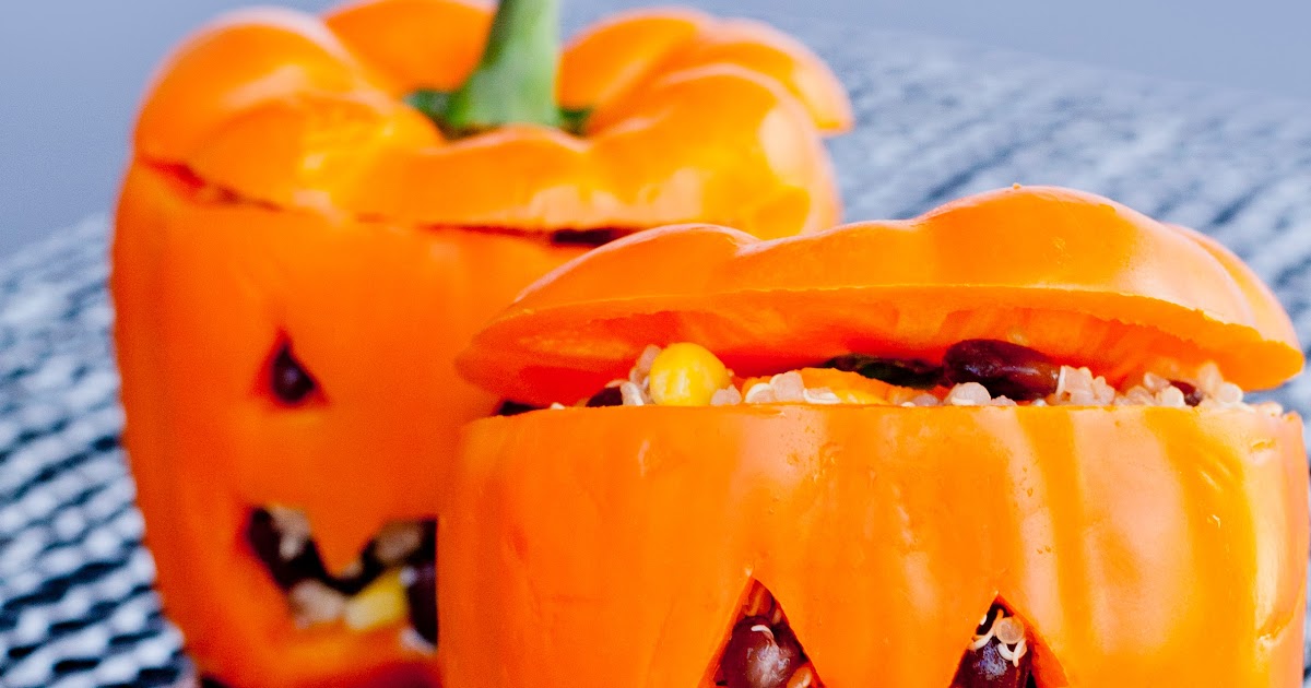 IMPROV kitchen carved peppers for halloween