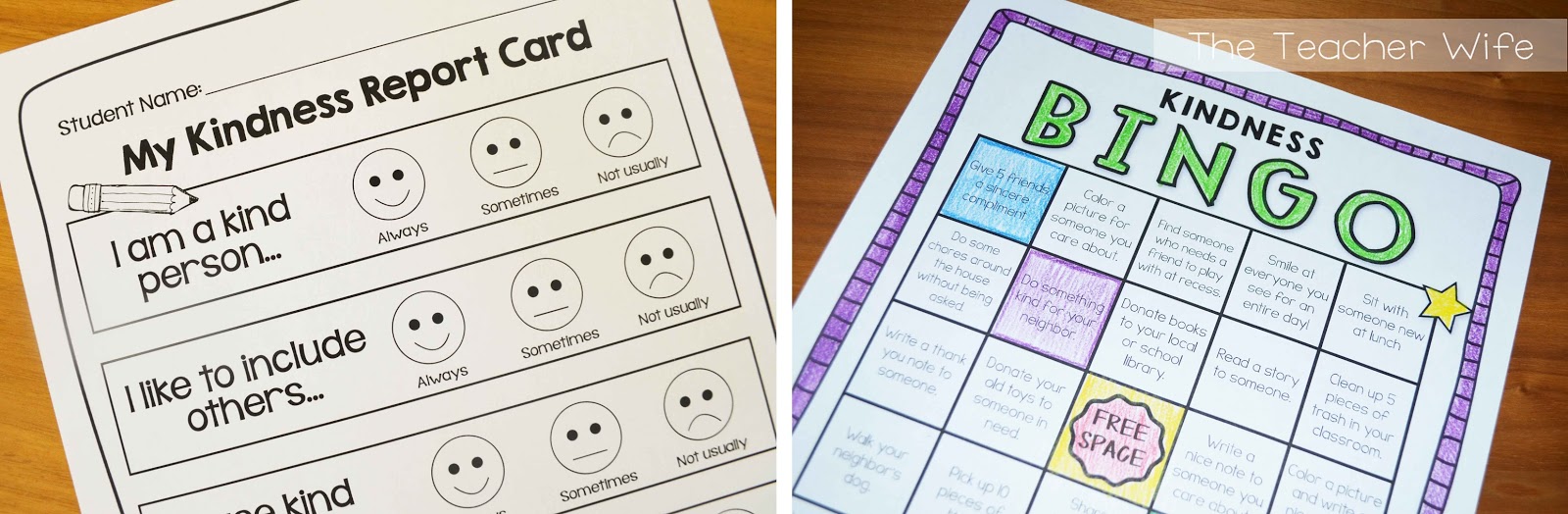 Kindness homework picture