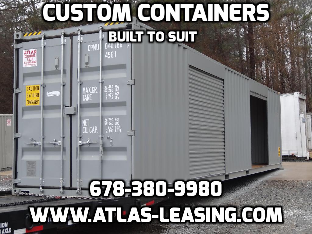 Atlanta Used Shipping Containers and Semi Trailers Painting a Used