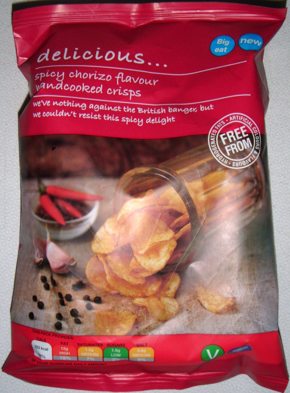 FOODSTUFF FINDS: Spicy Chorizo Flavour Handcooked Crisps (Boots) [By