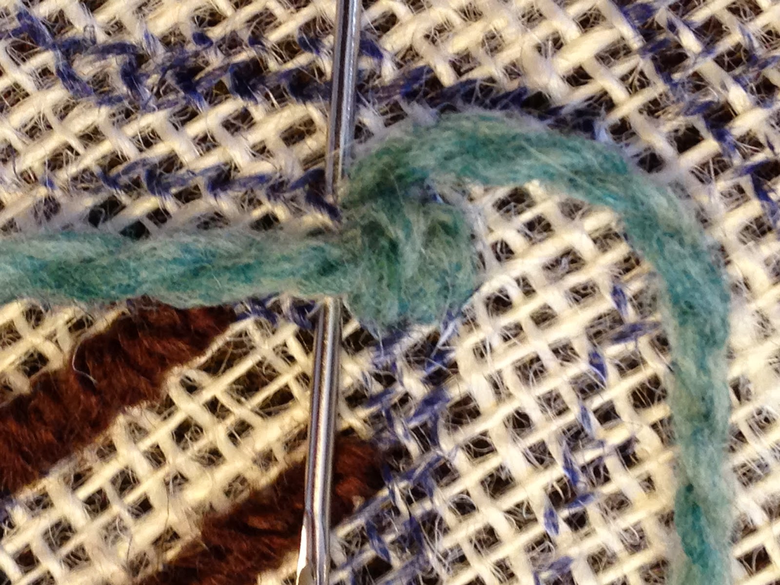 Rugs and Pugs More on Yarn Sewing