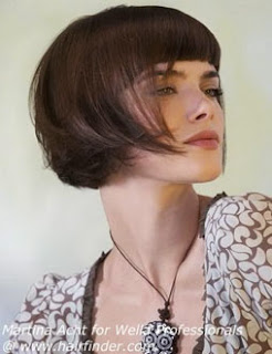 Fotos de cabelo chanel moderno com franja