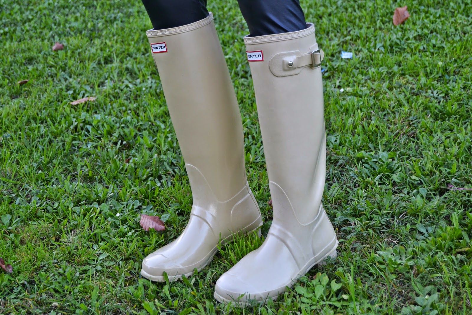 All Over Sequin Hunter boots outfit