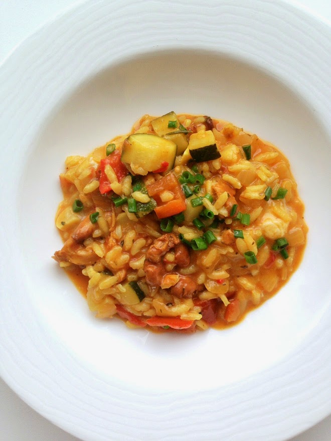 Letnie risotto z warzywami