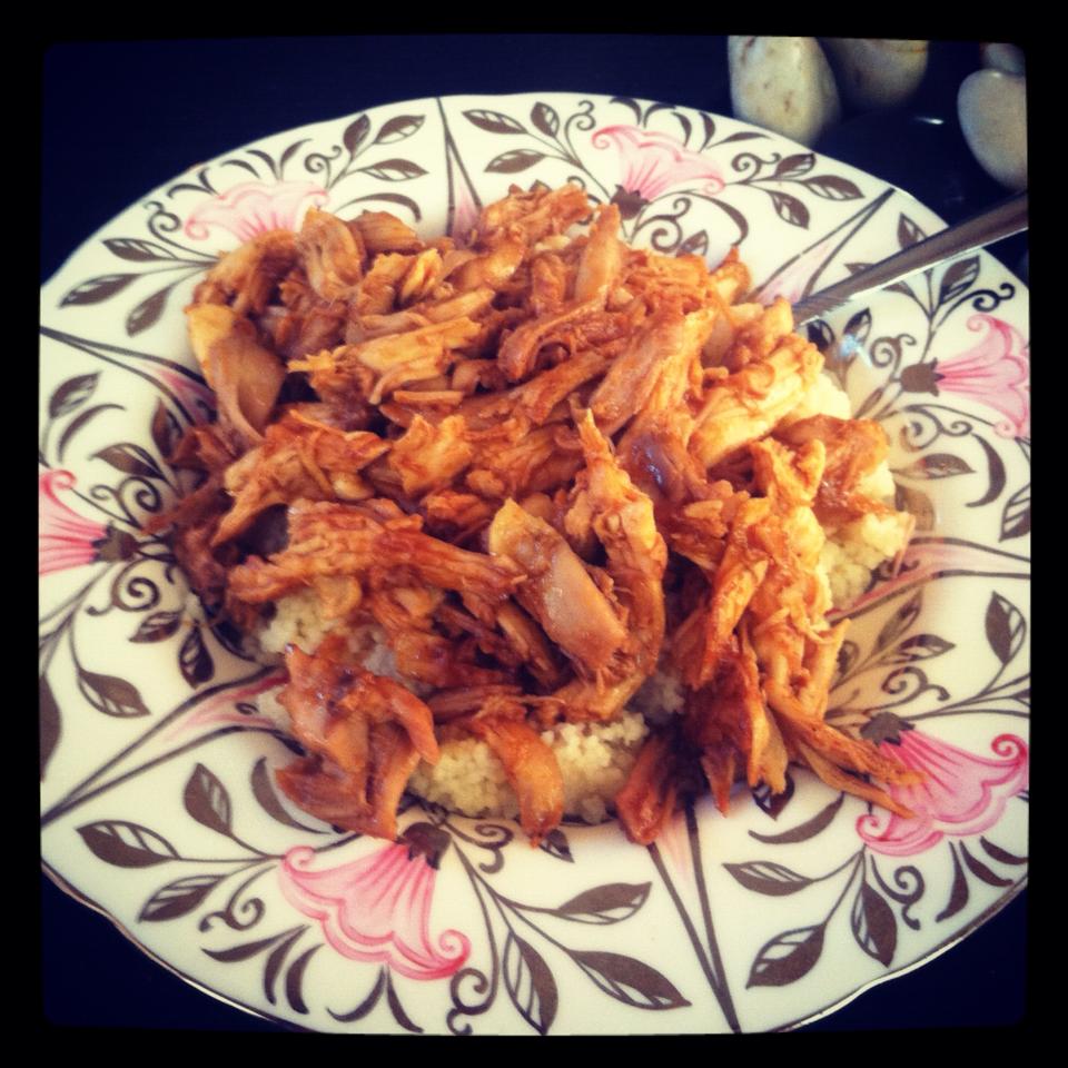 Alyssa, Naturally Spicy Korean Chicken Over Couscous