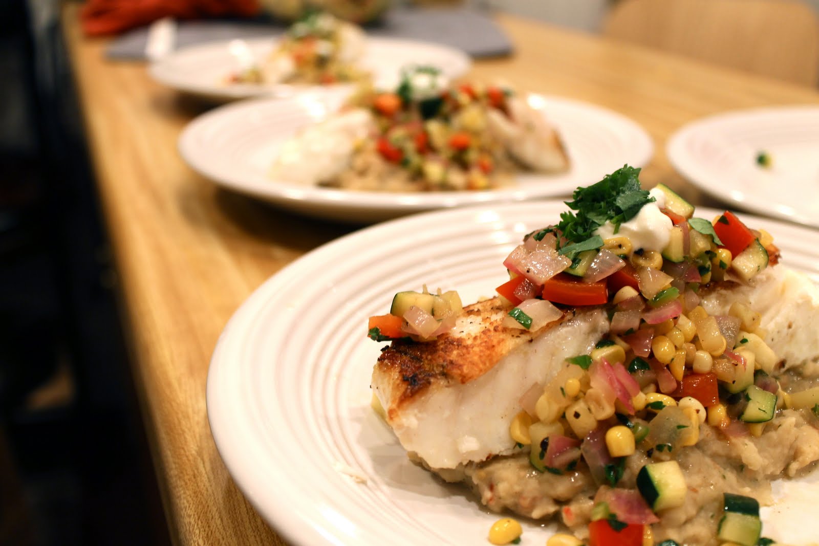 ty's kitchen A visitor, a pregnancy, and halibut