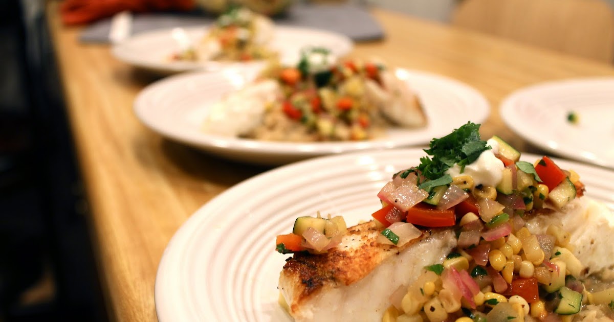 ty's kitchen A visitor, a pregnancy, and halibut