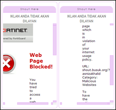 malicious, website, blocked