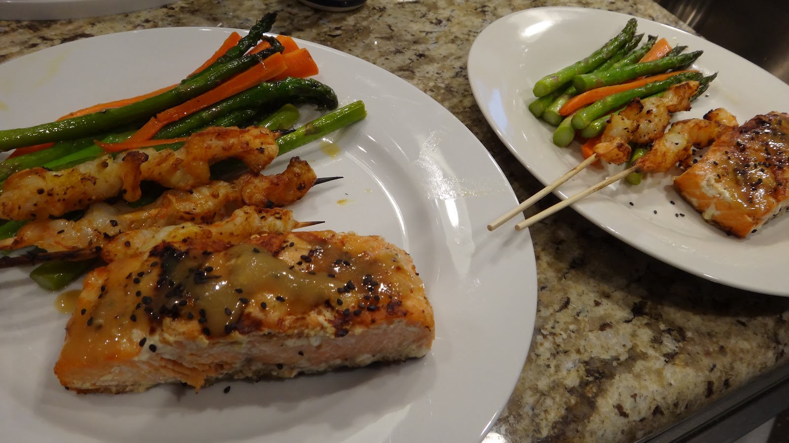 Grilled Salmon with Miso Glaze