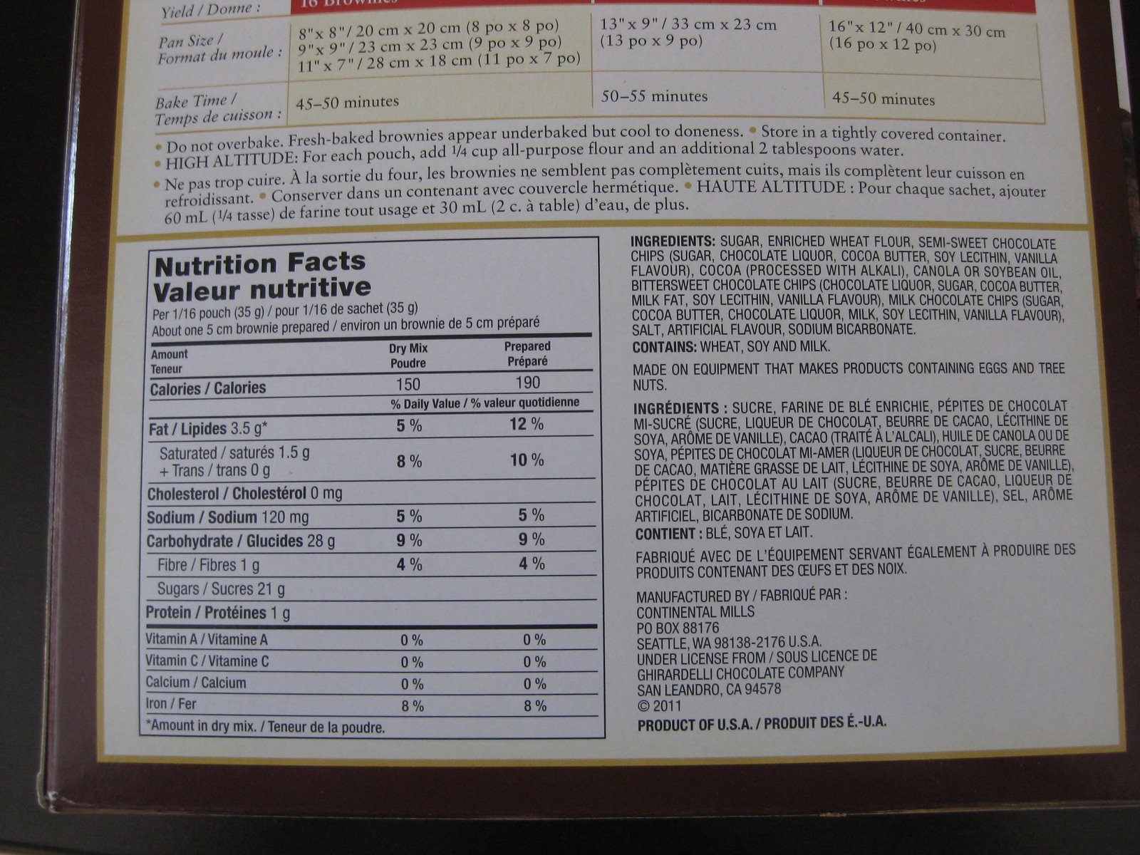 Pricebusters Saving Your Hard Earned Money Costco Brownies Vs Scratch