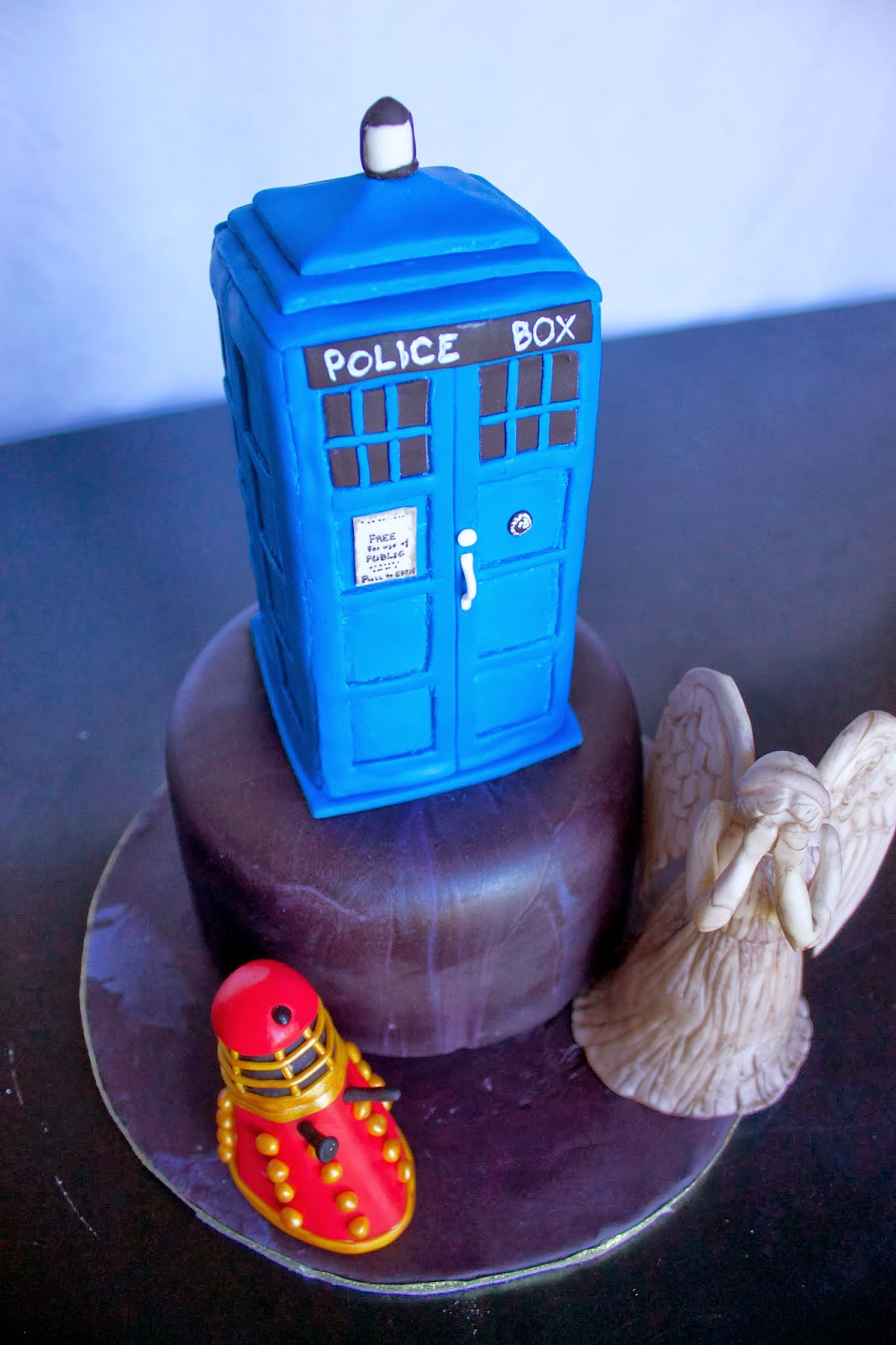 Custom Cookie Cutters Dr Doctor Who set TARDIS Dalek Angel clay fondant cake 