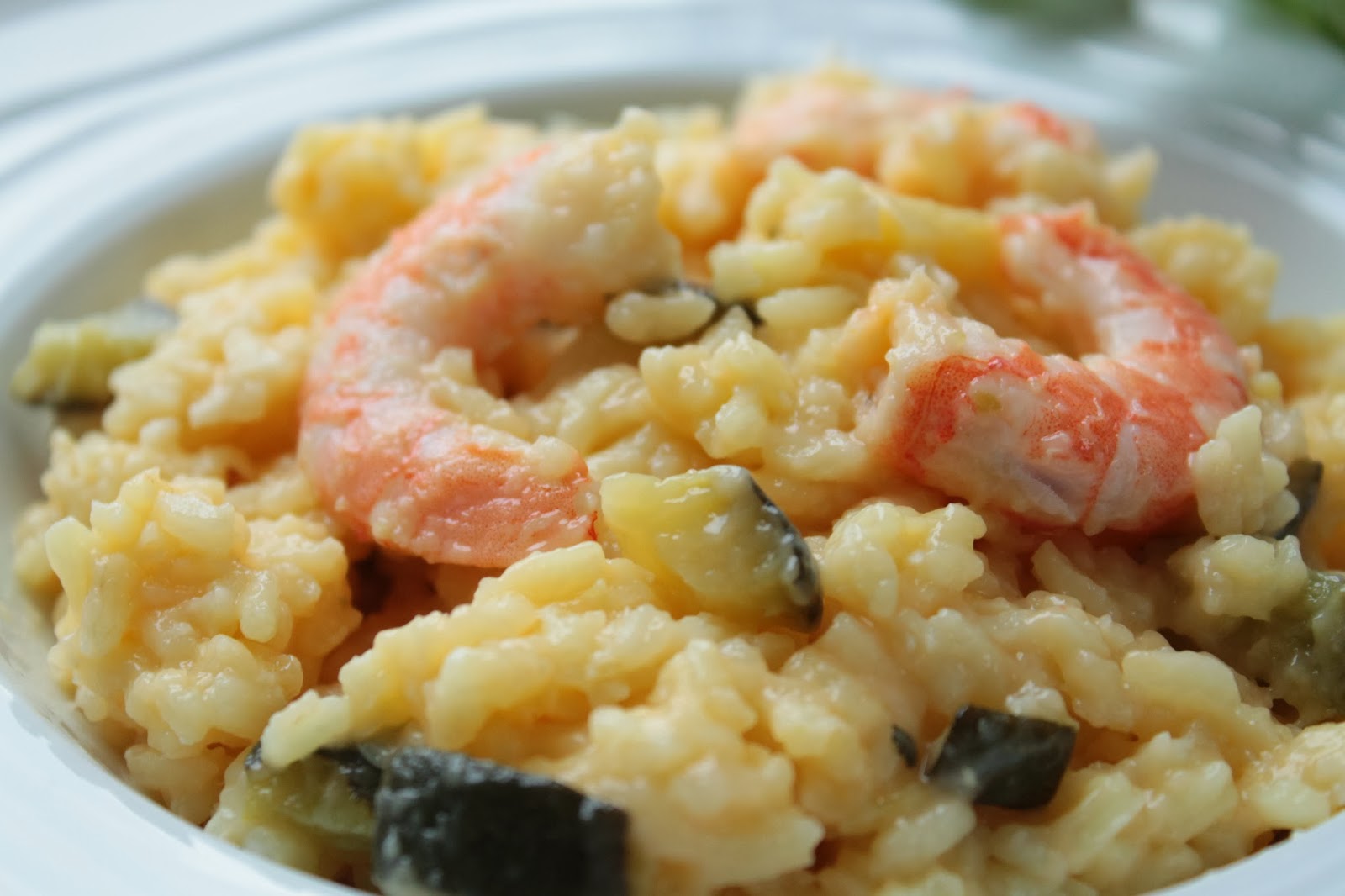 L'allée des desserts Risotto aux crevettes & courgettes