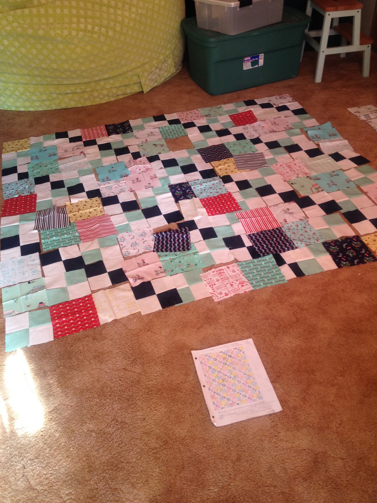 Heart Zipper Chain Market Quilt Tutorial