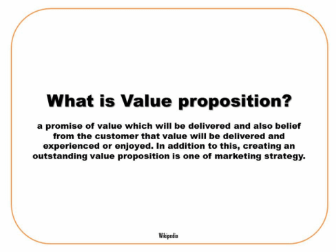 Business plan value proposition