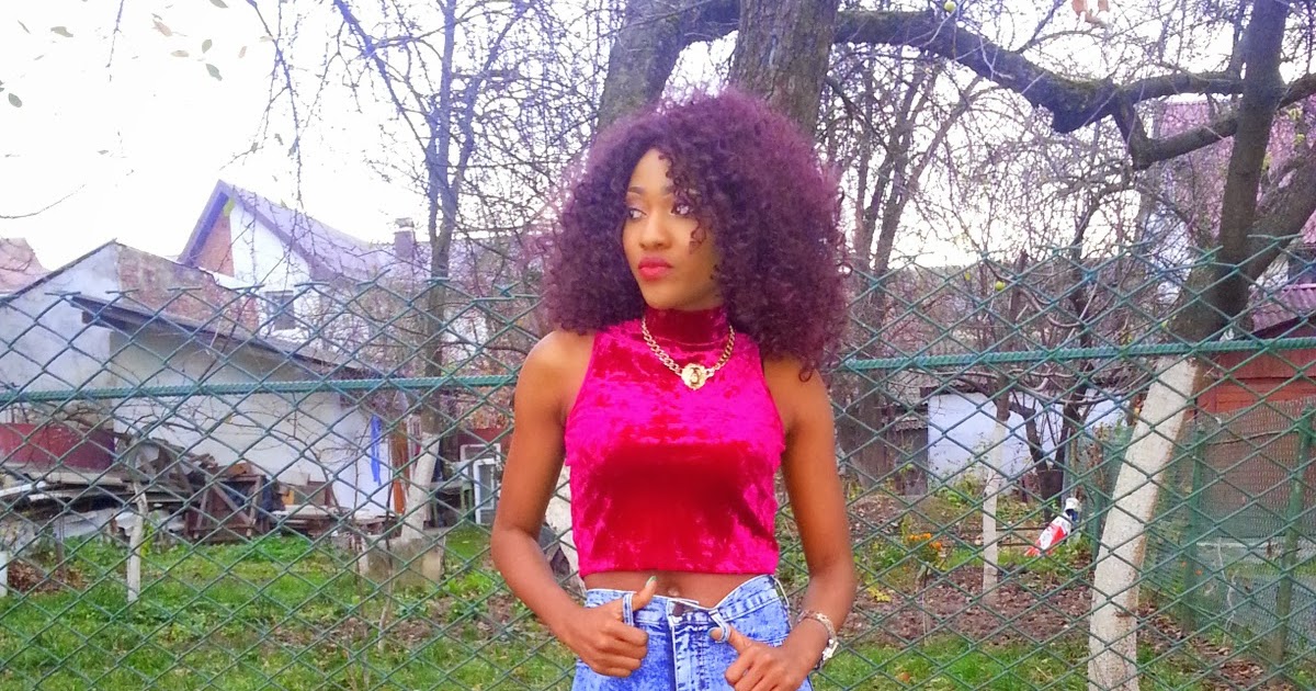 Gold Emeh Ripped Jeans and Crop Top