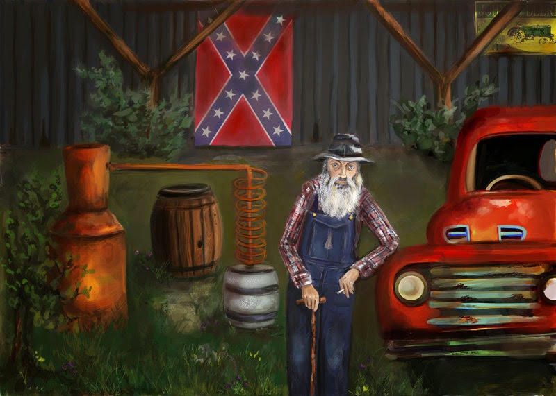 catherinemeyersartist Marvin (Popcorn) Sutton Moonshine Mountain Man