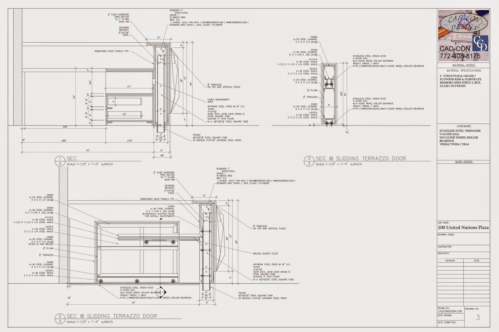 Millwork Shop Drawings Millwork Shop Drawings Call CadCon Design LLC