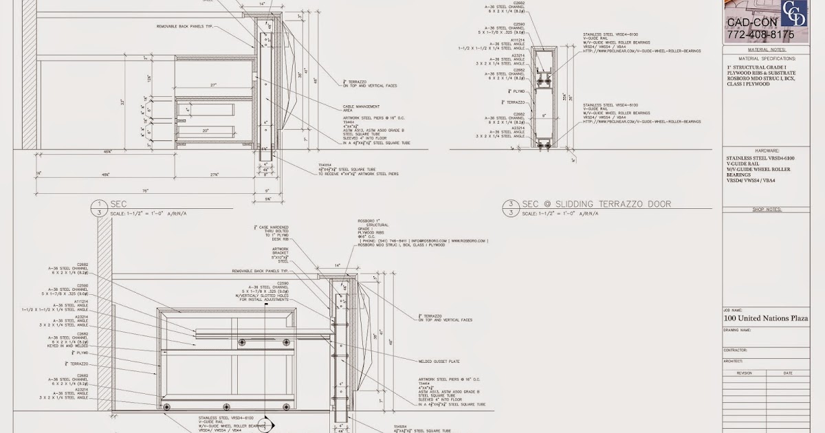 Millwork Shop Drawings Millwork Shop Drawings Call CadCon Design LLC