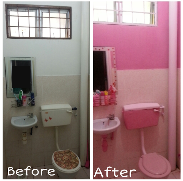Cerita saya TRANSFORM bilik air dgn budget kurang RM100 ...