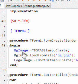 Ctrl+Click code definition search in Lazarus