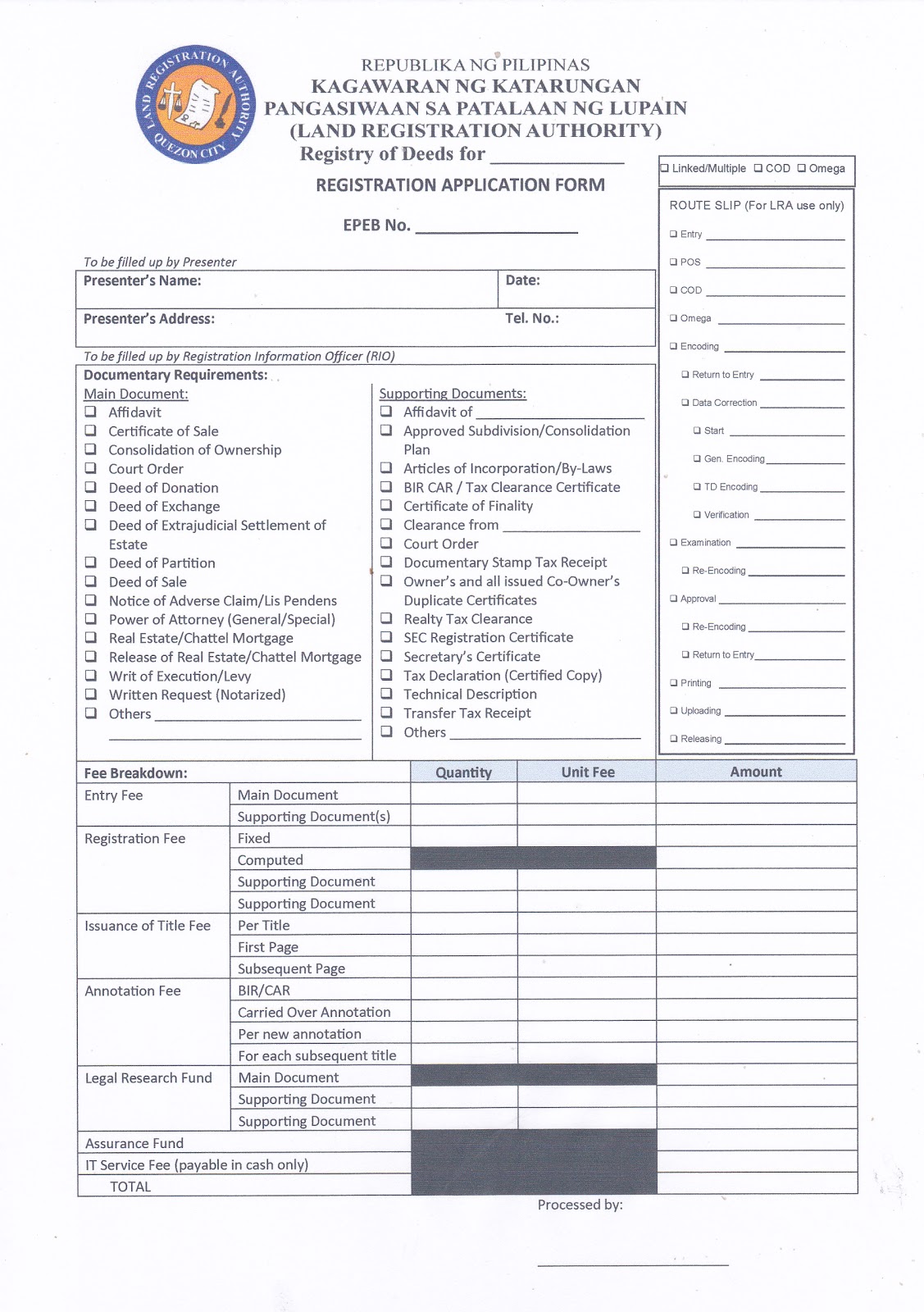 requirements for transferring land titles land deed transfer form