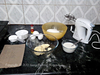 step by step pictorial, rich buttery cake