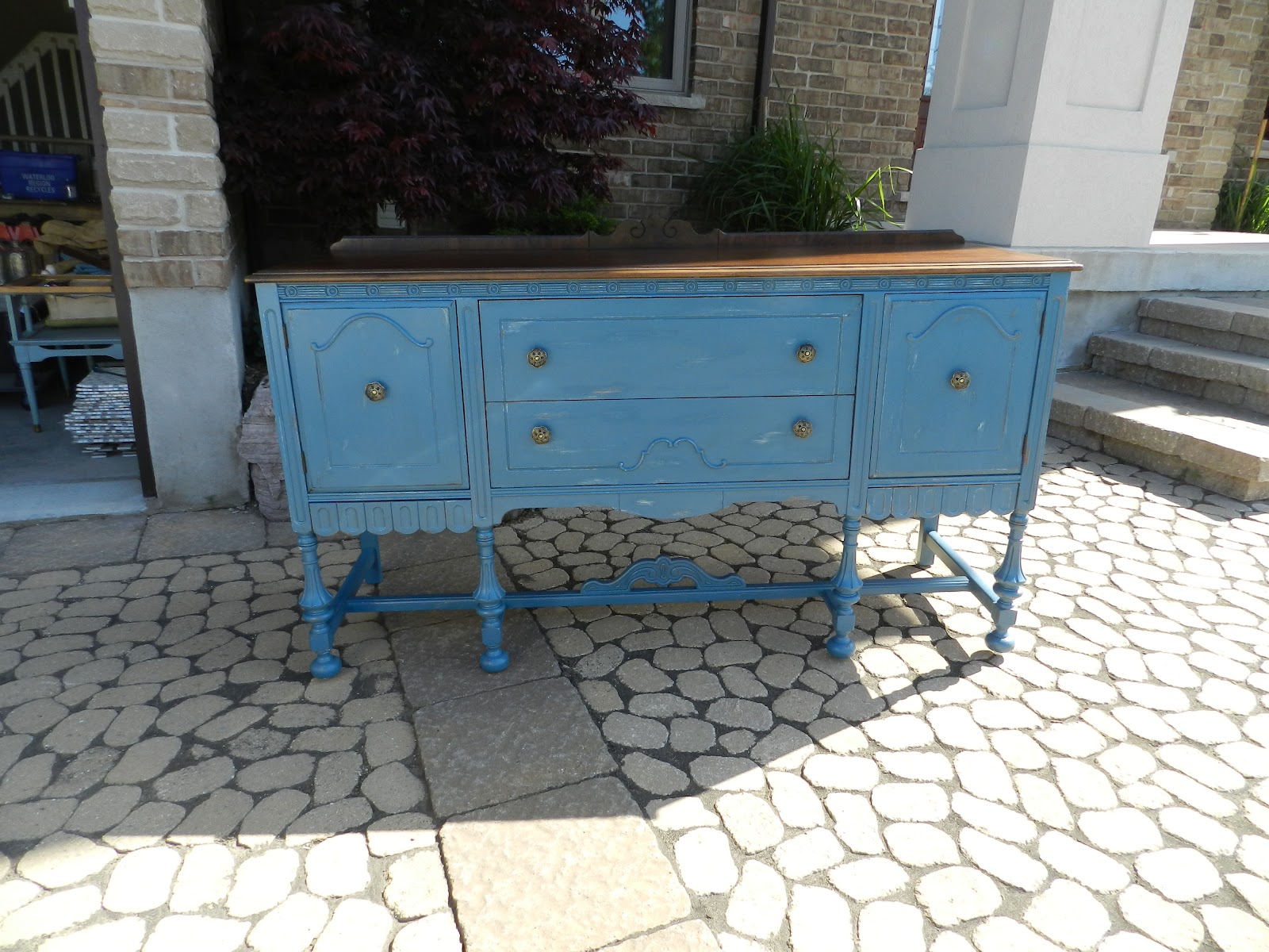 Crafty in Canada Blue Sideboard!
