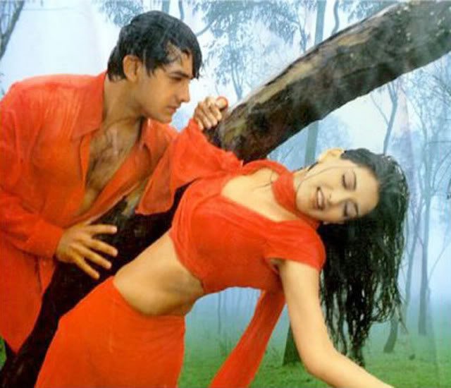 sonali bendre with aamir khan image