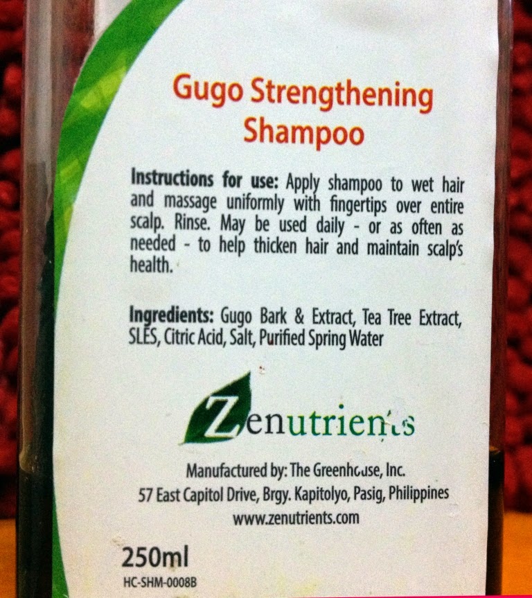 Product Zenutrients Gugo and Tea Tree Shampoo Sheng Reviews